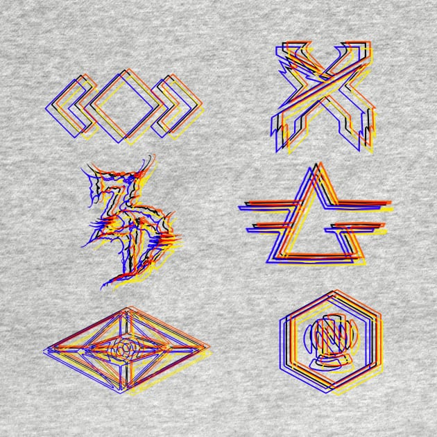 Glitchy Logos by chillayx